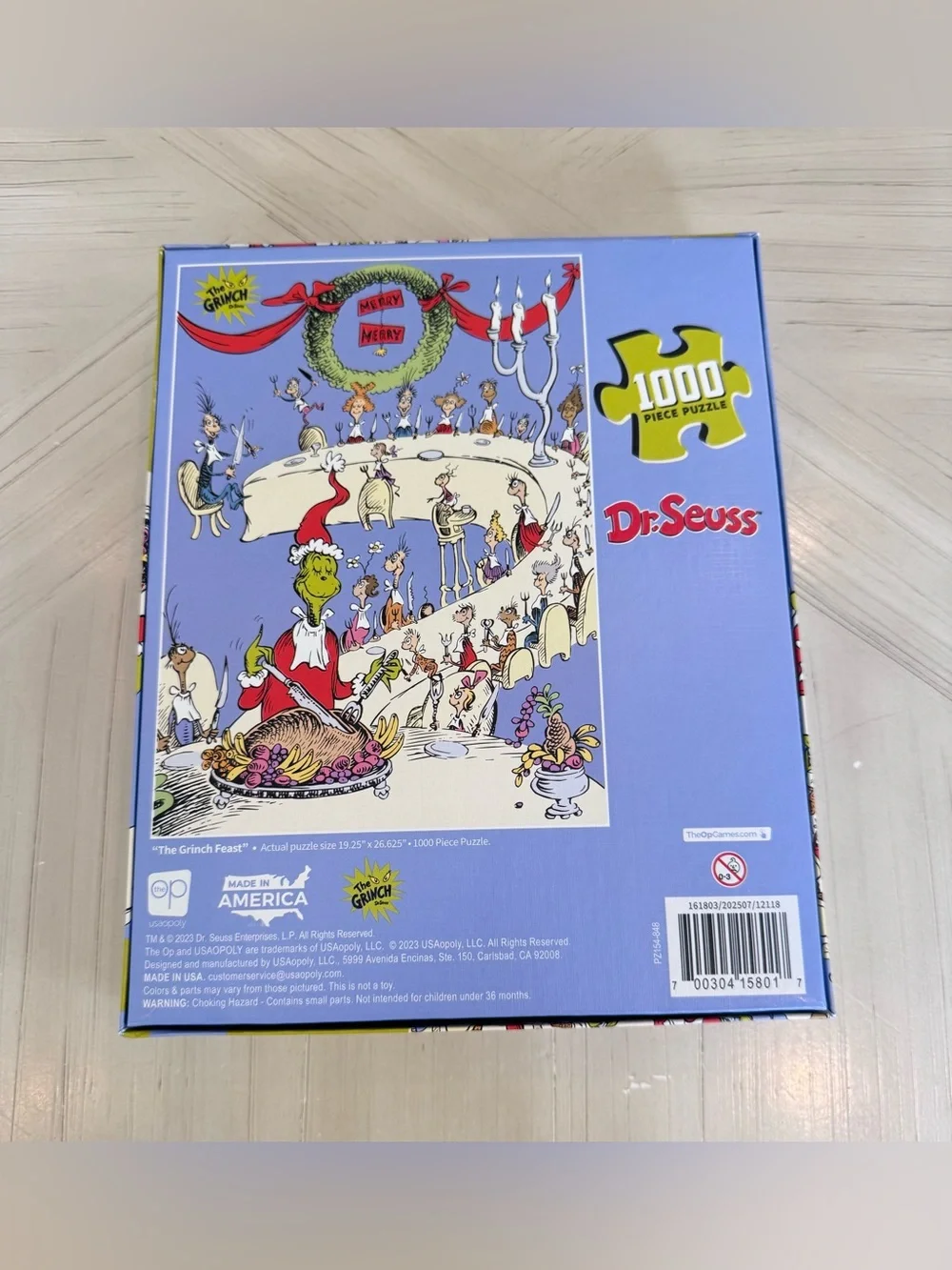 Dr. Seuss The Grinch Feast 1000 Piece Jigsaw Puzzle – Brand New in Box